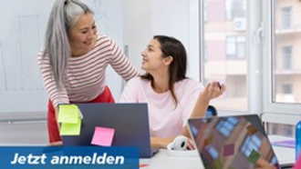 2 Frauen die sich unterstützen.